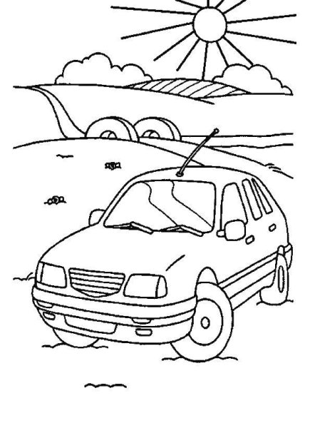 Раскраски машины