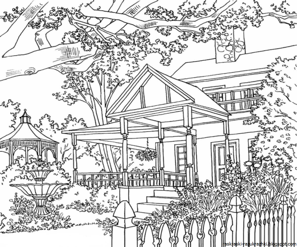 Раскраска природа