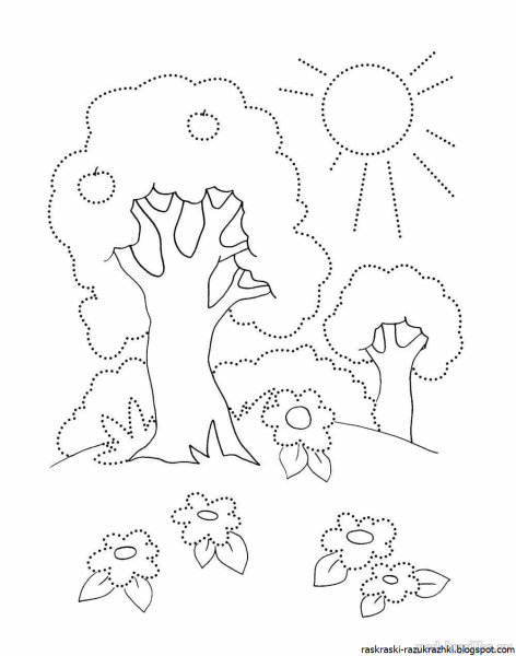 Раскраска природа для детей
