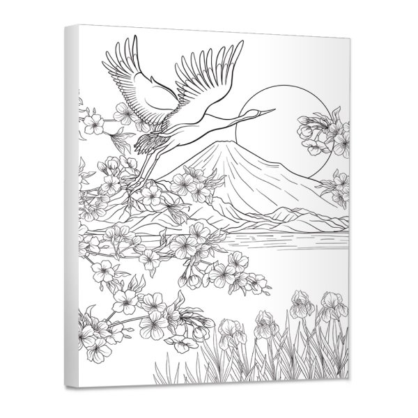 Эскизы пейзажей для раскрашивания