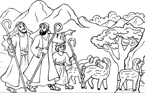 Христианские раскраски для малышей