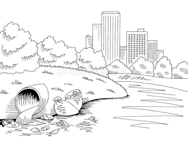 Раскраска загрязнение окружающей среды