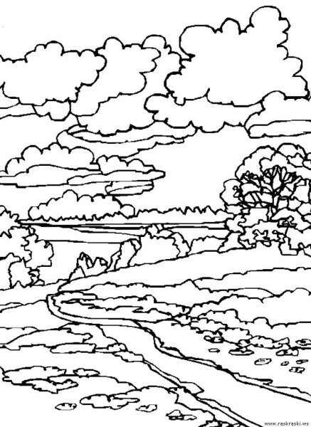 Раскраска природа
