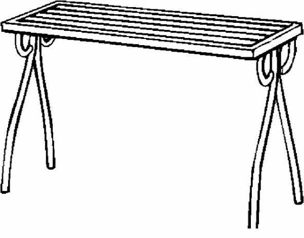 Раскраски стол походный