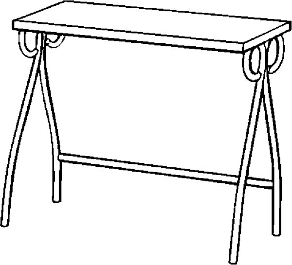 Раскраска стол маленький