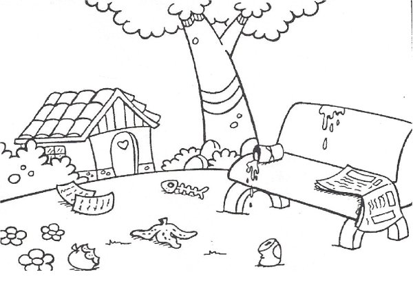 Экология раскраска