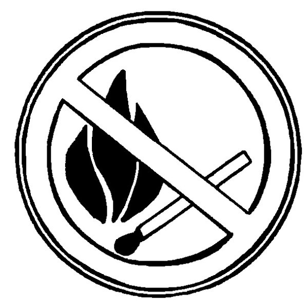 Знаки пожарной безопасности черно белые