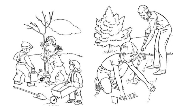 Защита природы раскраска