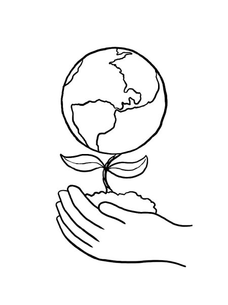 Планета земля раскраска