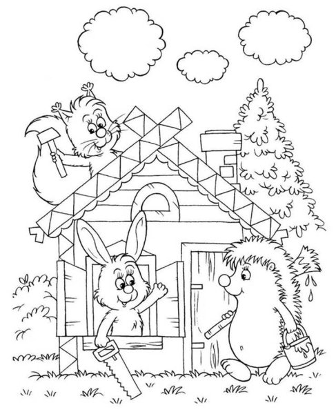 Раскраски сюжетные