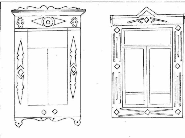 Наличники на окна рисунок