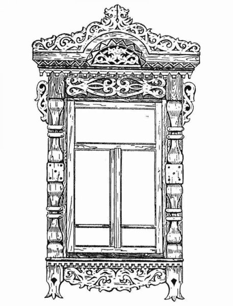 Старинные окна с узорами