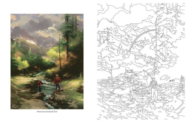 Раскраска Томас Кинкейд Дисней