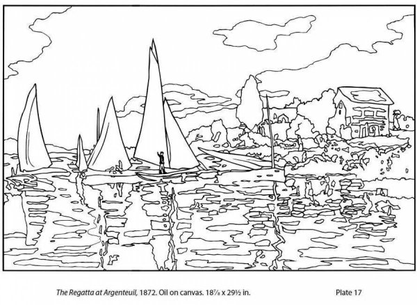 Пейзажи для раскрашивания по номерам