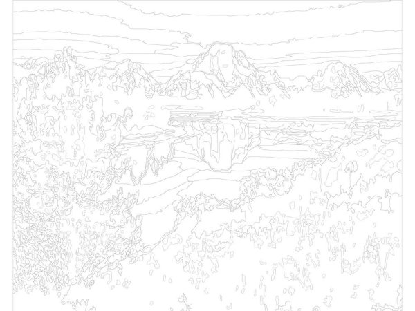 Раскраска пейзаж