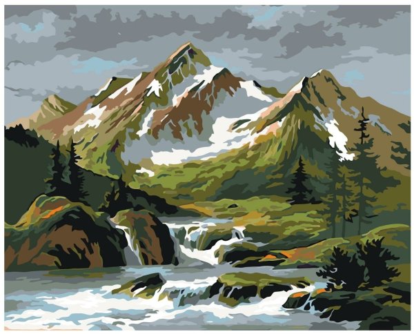 Пейзаж живопись горы Слободин е н