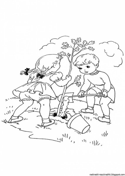 Экология раскраска