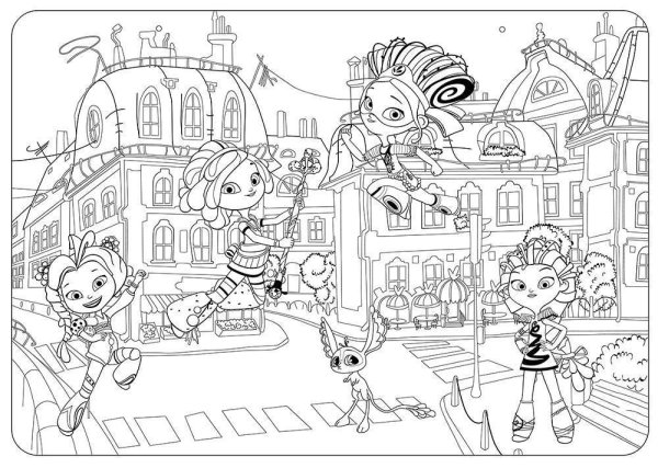 Сказочный патруль куклы раскраска