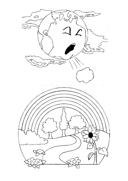 Защитники природы раскраска