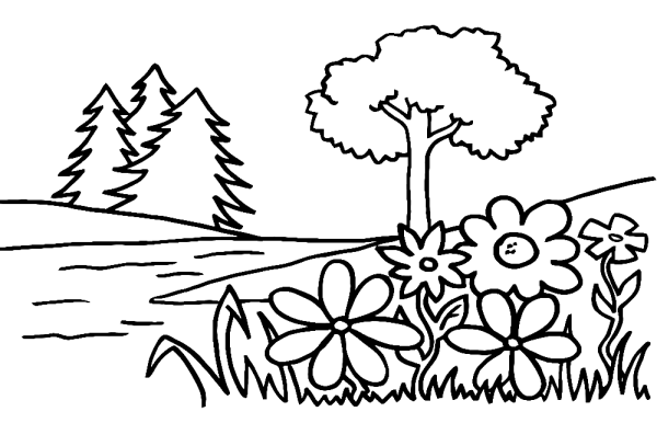 Раскраска природа
