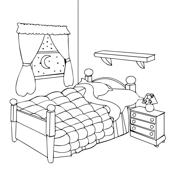 Раскраска "мебель"