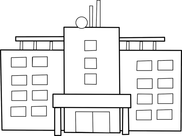 Раскраска здания