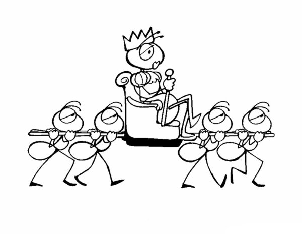 Раскраска муравьев