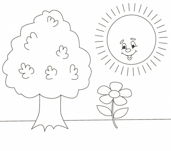 Весенние раскраски для детей средней группы