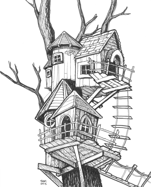 Эскиз домика