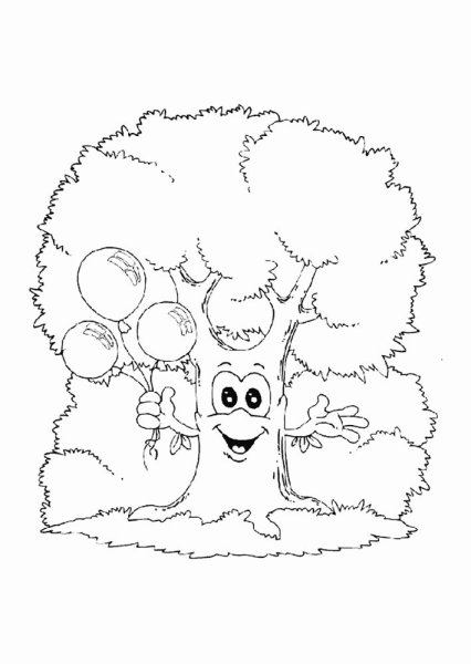 Генеалогическое дерево раскраска для детей