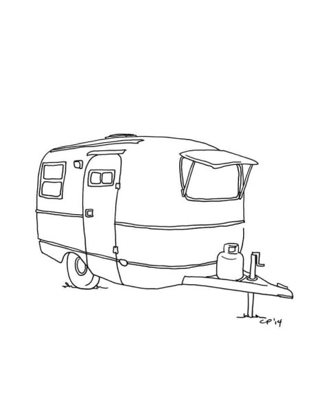 Прицеп раскраска