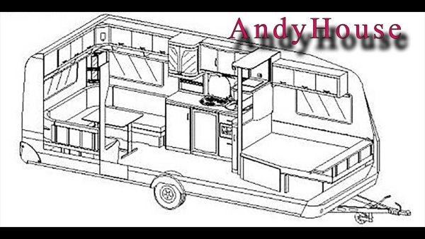 Раскраска дом на колесах