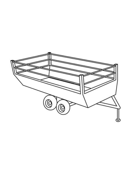 Прицеп раскраска