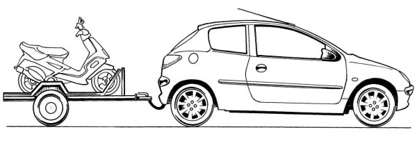 Разукрашки машины с прицепом