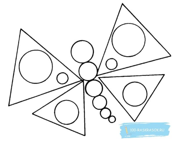 Фигуры из геометрических фигур дошкольникам