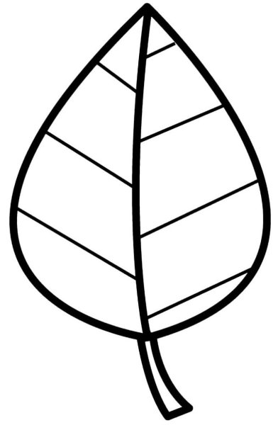 Листок раскраска для малышей