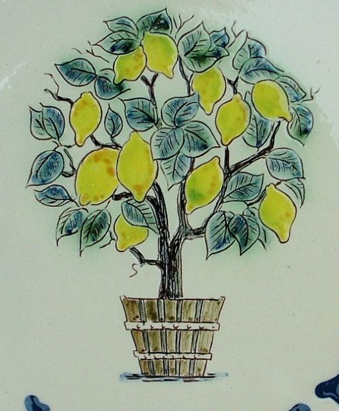 Рисование лимонное дерево