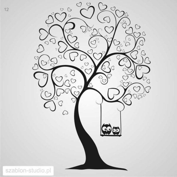 Трафареты для квиллинга дерево