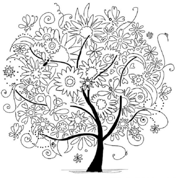 Дерево раскраска