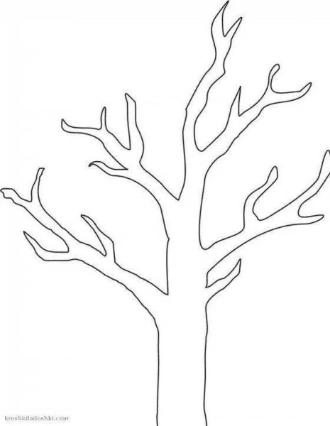 Трафарет "дерево"