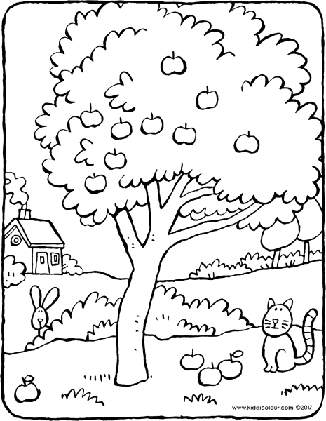 Сады. Раскраска