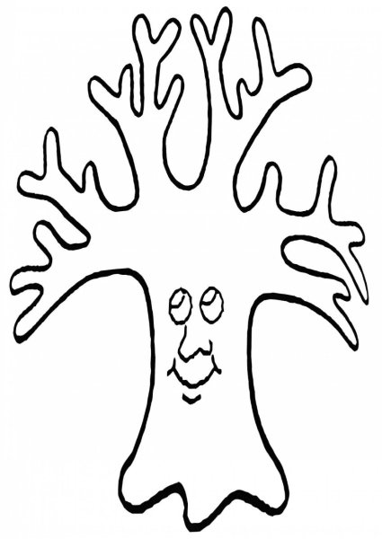 Чудо дерево раскраска для детей