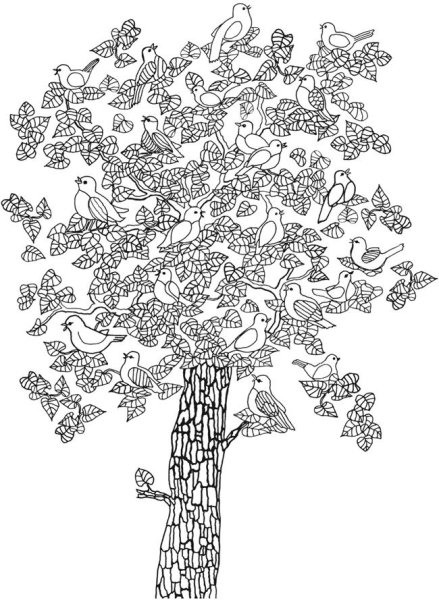 Антистресс сложные деревья