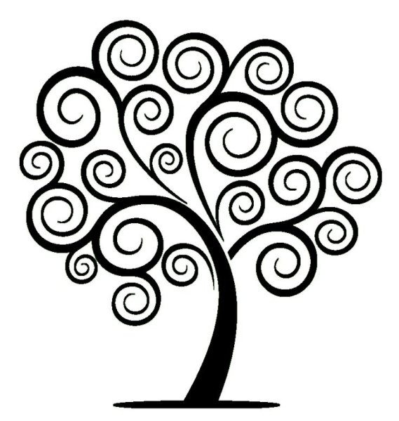 Дерево с завитушками