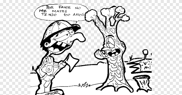 Вырубка деревьев разукрашка