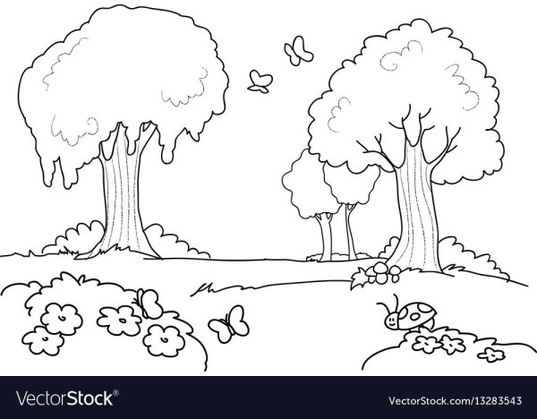 Лесная Полянка раскраска