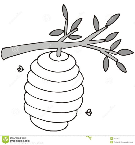 Улей раскраска