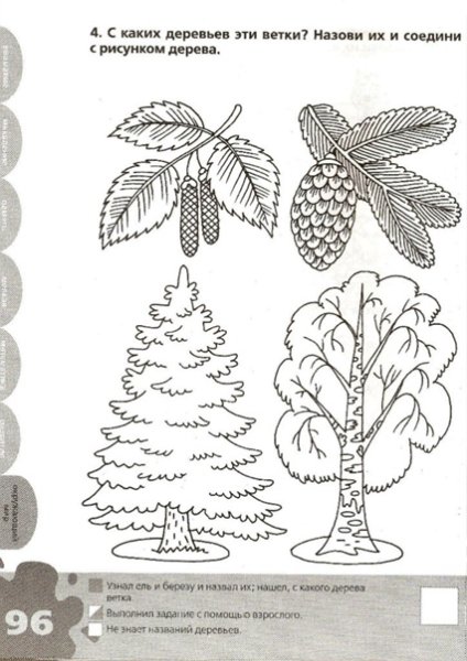 Деревья задания для детей