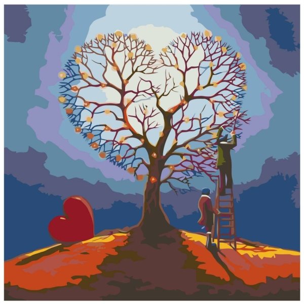 Дерево счастья живопись