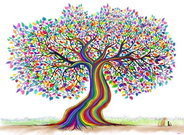 Красочное дерево